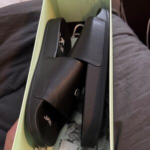 Off-White Black Slide Sandals